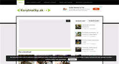 Desktop Screenshot of korytnacky.sk